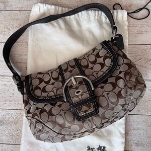 Coach 10297 Vintage Soho Brown Signature Canvas Shoulder Bag